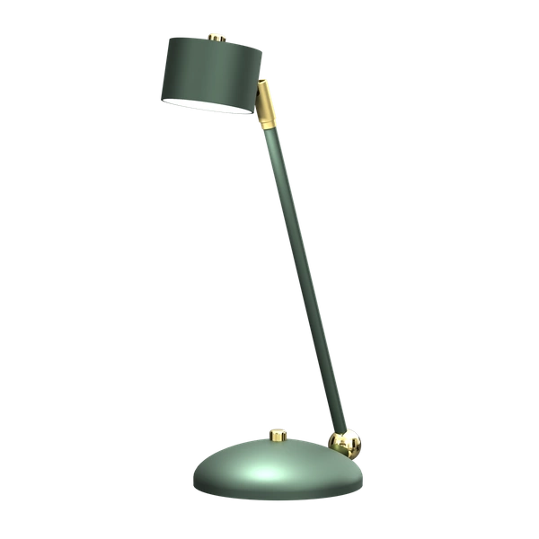 Lampka biurkowa ARENA, MLP7770, zielony/złoty, 1x11W GX53