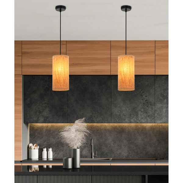 Lampa wisząca ARAGONA, 31-19608, czarny/korkowy, 1x60W E27