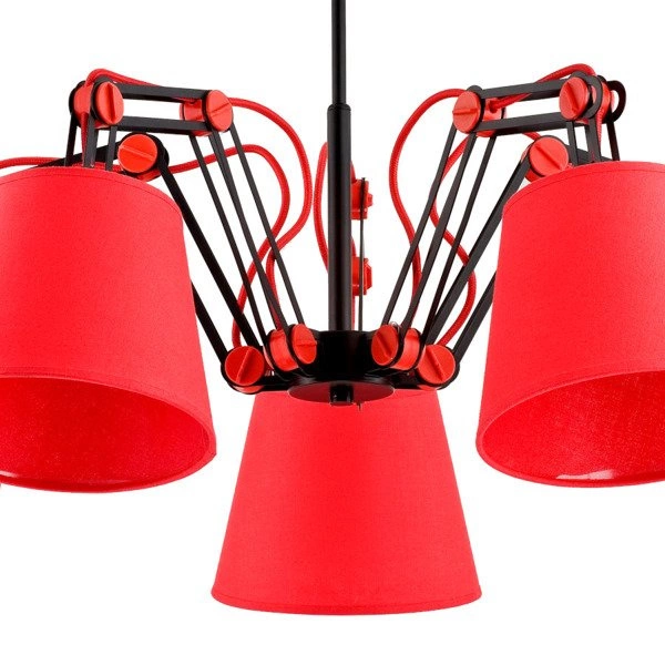 Rozłożysta czerwona Lampa ANAKIN RED V