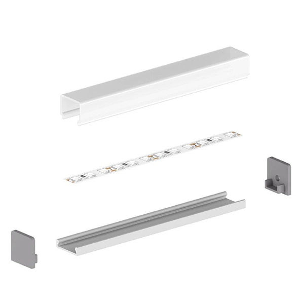 Profil LED P4-3 200cm szer. 13mm | do osłonek C1/C11 | srebrny