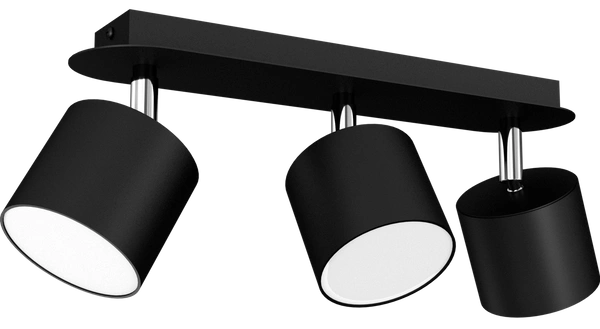Lampa sufitowa DIXIE BLACK 3x GX53 szer. 34cm | czarny