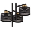 Nowoczesna lampa sufitowa OFF 3 PLAFON czarny/złoty 32137
