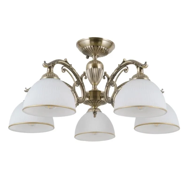 Lampa sufitowa FENEZA dł. 56cm 5xE27 | brązowy