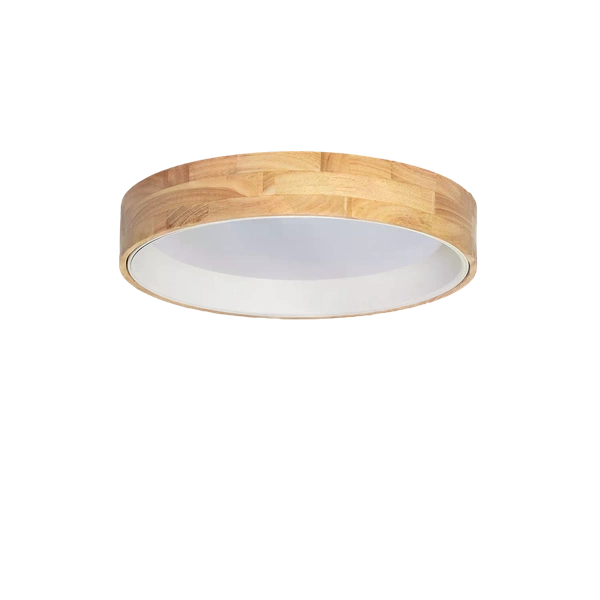 Plafon LED 21W Okrągły 50 cm Naturalne Drewno 3 Barwy Świecenia Abruzzo Vero
