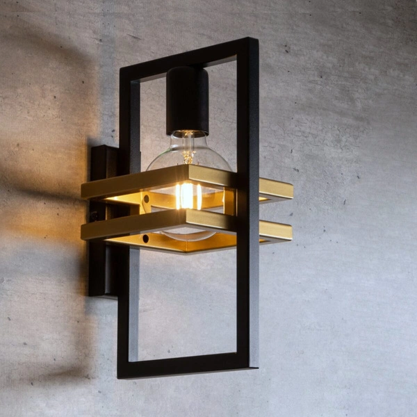 Lampa Sigma MERCI kinkiet czarny złoty 32410