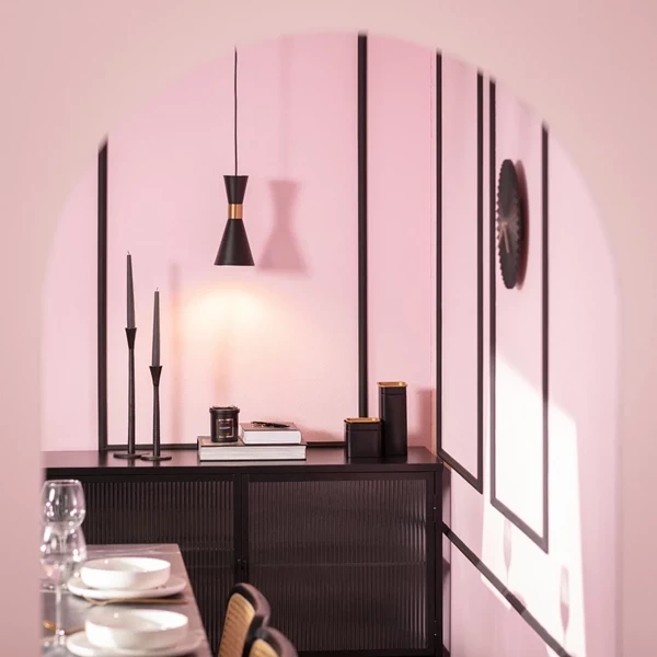 Lampa Wisząca złoto-czarna Abruzzo Salvatore Variant E27