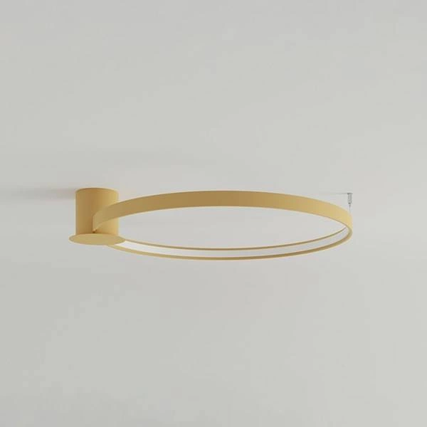 Nowoczesny plafon RIO 78, złoty, 50W LED, barwa ciepła 3000K, TH.224