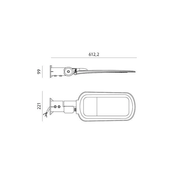 Oprawa uliczna LED VESPA PRO 100W barwa NEUTRALNA