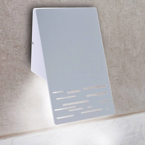 Biały kinkiet LED LINE na elewację 098