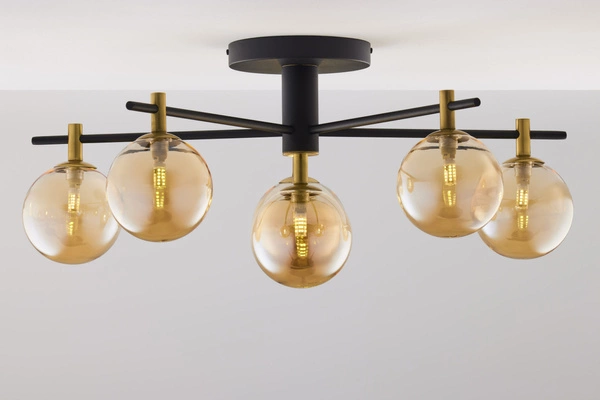 Nowoczesna Lampa sufitowa FIGARO wys. 34cm 6xG9 14W IP20 | Złoty