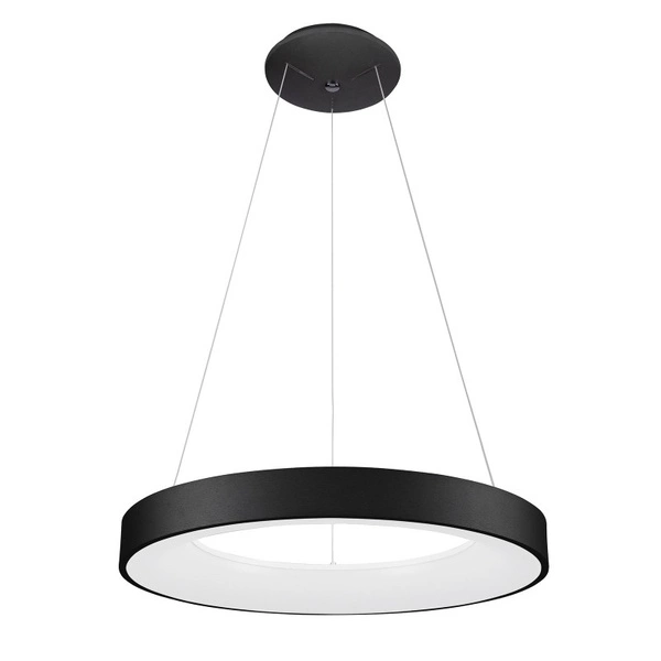 Lampa wisząca Giulia 60cm 50W LED barwa neutralna 4000K | czarny/biały