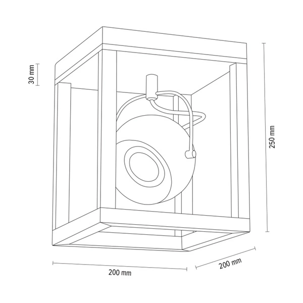 Lampa sufitowa Roy z 1xLED GU10 5W Dąb olejowany/biały metal 5222174
