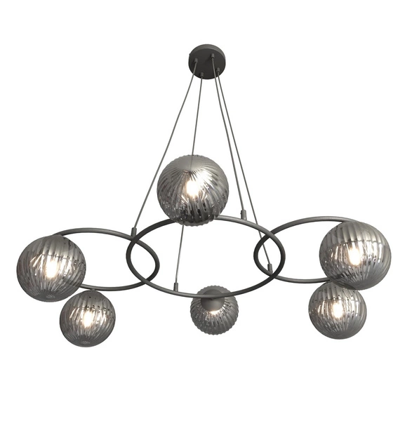 Lampa sufitowa Emibig LIBRA 6 BL GRAFIT 1380/6