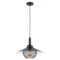 Lampa wisząca ALFA BOLERO MIX CZARNA 1xE27 40cm | 61302