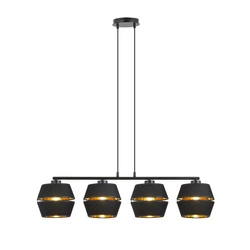 Lampa wisząca Emibig PIANO 4 Czarny/GOLD 1183/4