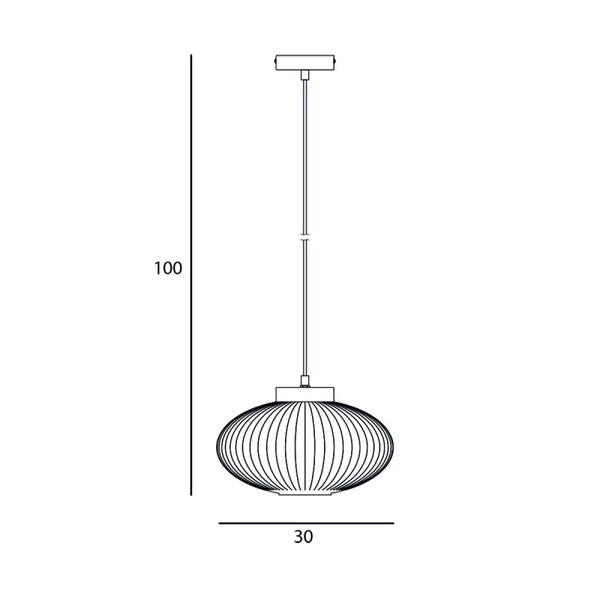 Lampa wisząca Italux Groste PND-52376-1-GD