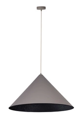 Lampa Sigma Vesuvio taupe/czarny M 1xE27 41062