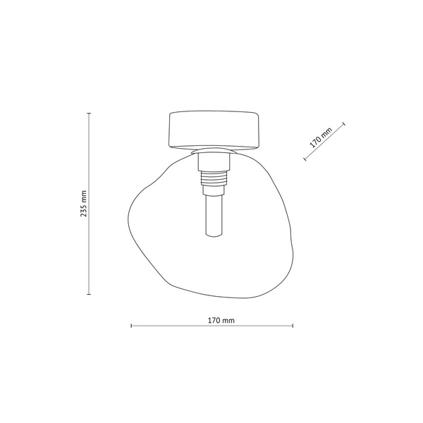LAVA BROWN LAMPA SUFITOWA 1XG9