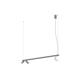 Lampa wisząca FOURTY III G9+miniGU10 wys.160cm dług.101 | Umbra gray-Biały 11471