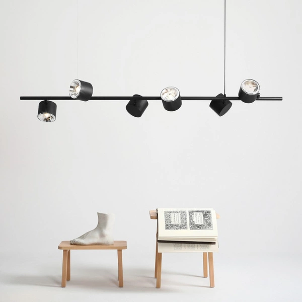 Aldex Lampa wisząca BOT 6, 1047K, czarna, 6x35W GU0