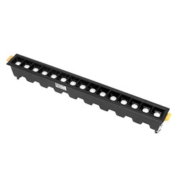 Lampa liniowa Led podtynkowa 30W 3000K czarna JDL-15T