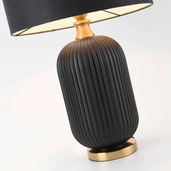 Lampa stołowa/biurkowa Tamiza, duża, czarny/złoty, 1x40W E27
