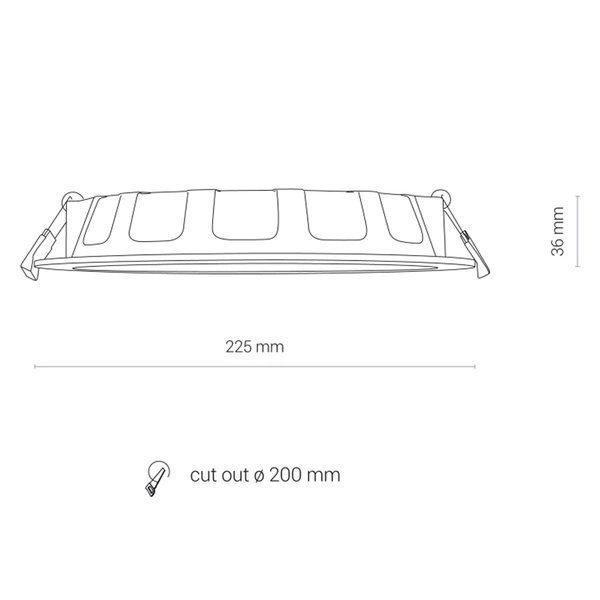8775 Oprawa oświetl."CL KOS LED 24W, 3000K, IP44" 8775