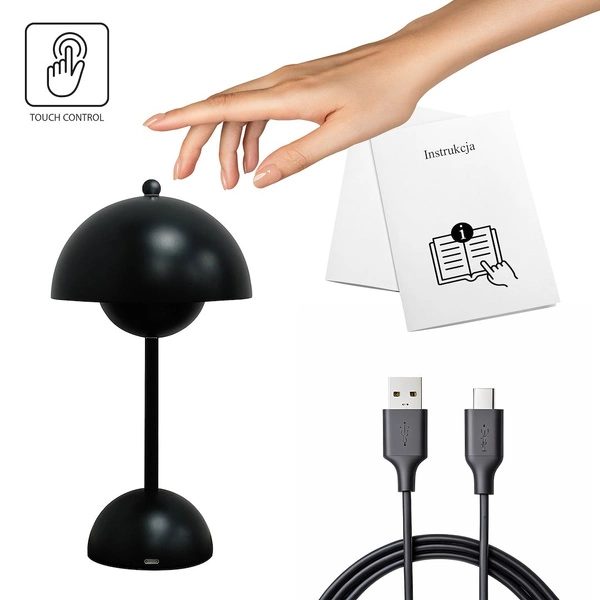 Lampka nocna COSTA Black