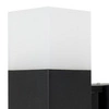 Stylowy kinkiet zewnętrzny E27 wys. 20cm CUBE CB-K BL | czarny