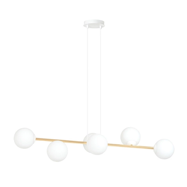 Lampa wisząca Emibig GRAVITY 6 WH GOLD 1242/6