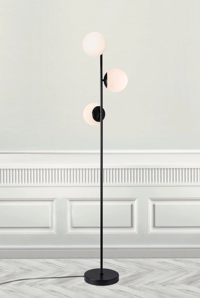 Lampa stojąca LILLY E14 25W Metal | Czarny