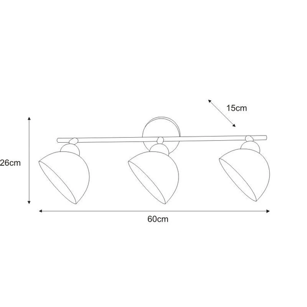 Reflektor / spot K-JSL-1306/3W z serii HORNET