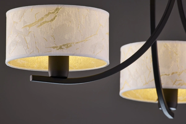 Klasyczny Żyrandol ARTHUR wys. 71cm 3xE27 15W IP20 | czarny