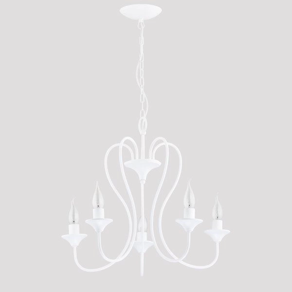 Żyrandol klasyczny świecznikowy UNITY śr. 51cm biały