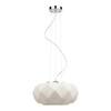 Lampa wisząca Terra 1xE27 maks. 60W chromowany metal/przezroczysty kabel PVC/białe szkło 9902102