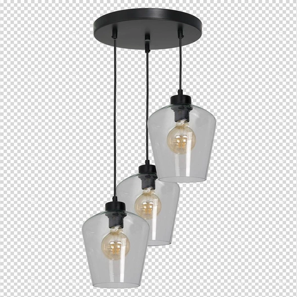 Nowoczesna lampa wisząca koło SANTIAGO CLEAR MLP6611