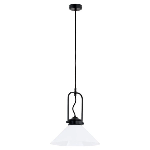 Lampa wisząca zwis MERIN czarny/biały śr. 30cm