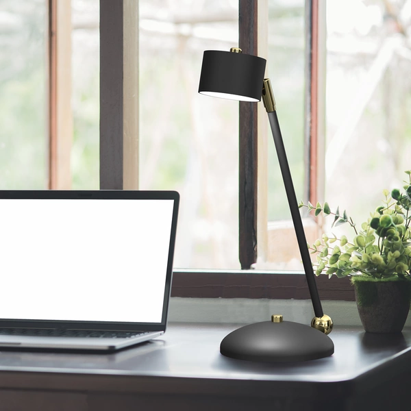 Lampka biurkowa ARENA, MLP7764, czarny/złoty, 1x11W GX53