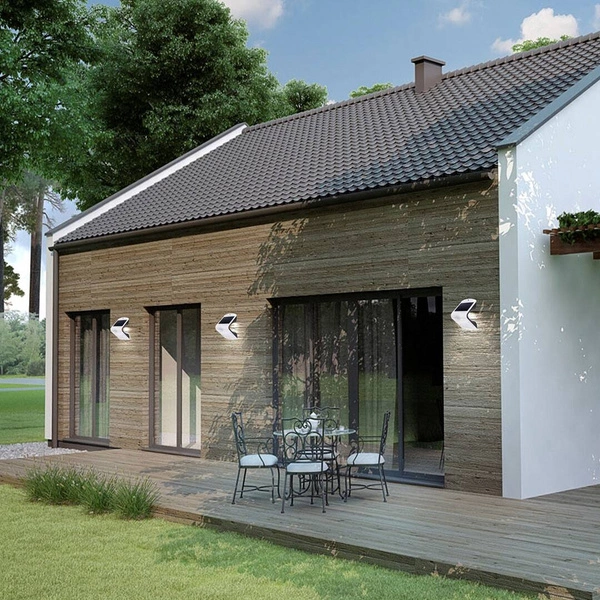 Lampa solarna BUTTERFLY biała 1,5W barwa neutralna 4000K z czujnikiem ruchu i zmierzchu EKO8817