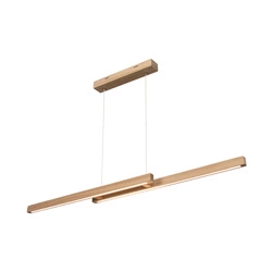Smal Double Lampa Wisząca LED zintegrowany 22,5W Dąb Olejowany Ściemniacz Dotykowy 1519674