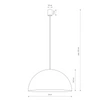 Lampa wisząca HEMISPHERE SUPER L śr. 50cm GX53 | biały 10696
