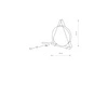 Lampa podłogowa mała nowoczesna WHEEL złoty szer. 34cm 9032