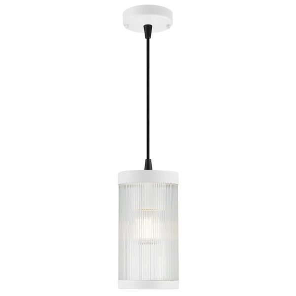 Lampa wisząca COUPAR E27 25W Plastik | Biały