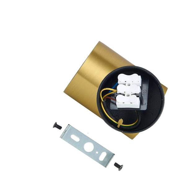 Lampa ścienna/sufitowa Snow 1, czarny/złoty, 1x50W GU10