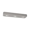 Fajna lampa sufitowa w zestawie Zintegrowany 3xLED 300lm 3000K 5W Szary Beton/Satynowy Metal 2291336