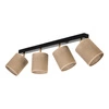Jute Lampa Sufitowa 4xE27 Max.25W Czarny/Beżowy 56793404