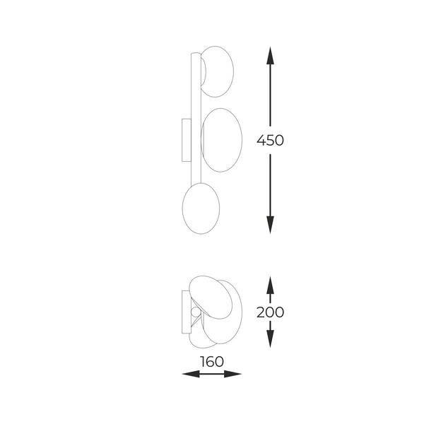 1179 OMI KINKIET ZŁOTY