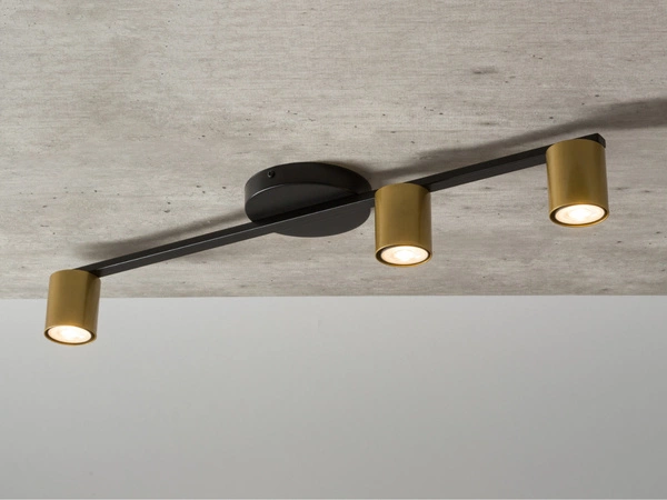 Lampa Sigma SKY 3 czarno złoty plafon/spot 33435