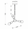 Lampa wisząca SPARTA, 33-09371, czarna, 3x60W E27