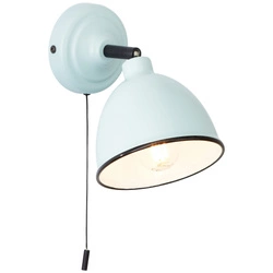 Lampa ścienna Brilliant Telio 1x28W E14 Niebieski Jasny Metal